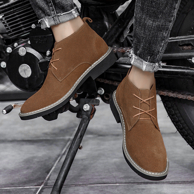 Men's Plus Size Suede British Style Business Leather Shoes
