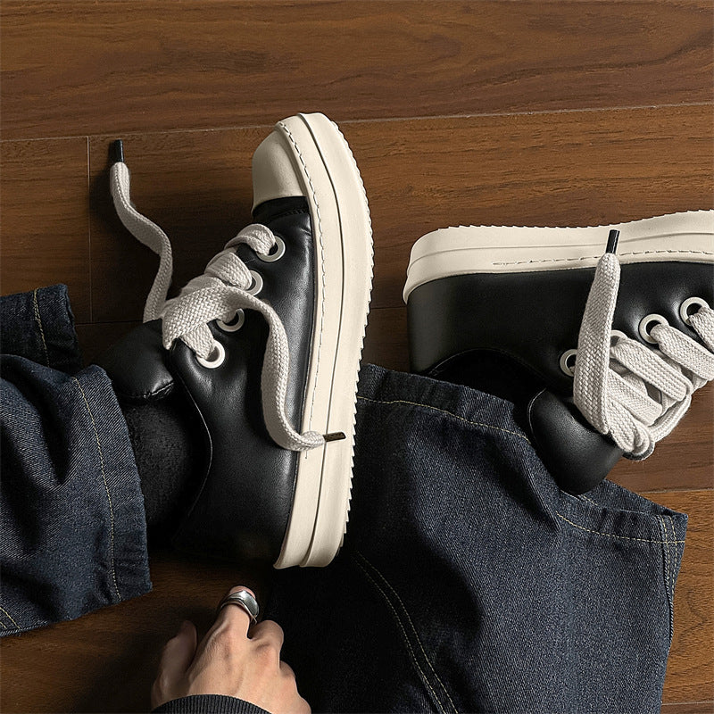 Men's Toe Slip-on Pang Ding Trendy Bread Sneakers