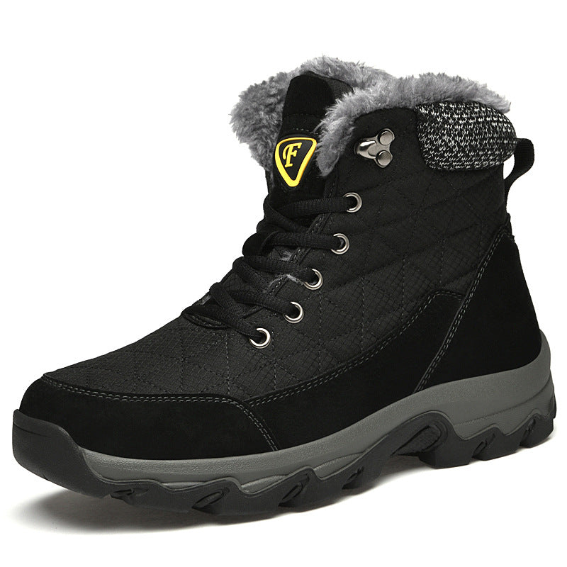 Men's Long Wool Comfortable Warm Waterproof Windproof Snow Boots