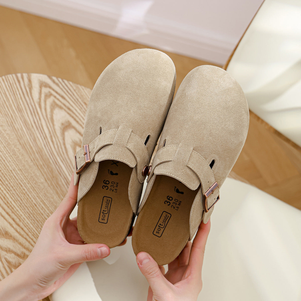 Women's Bottom Genuine Inner Height Increase Summer Slippers
