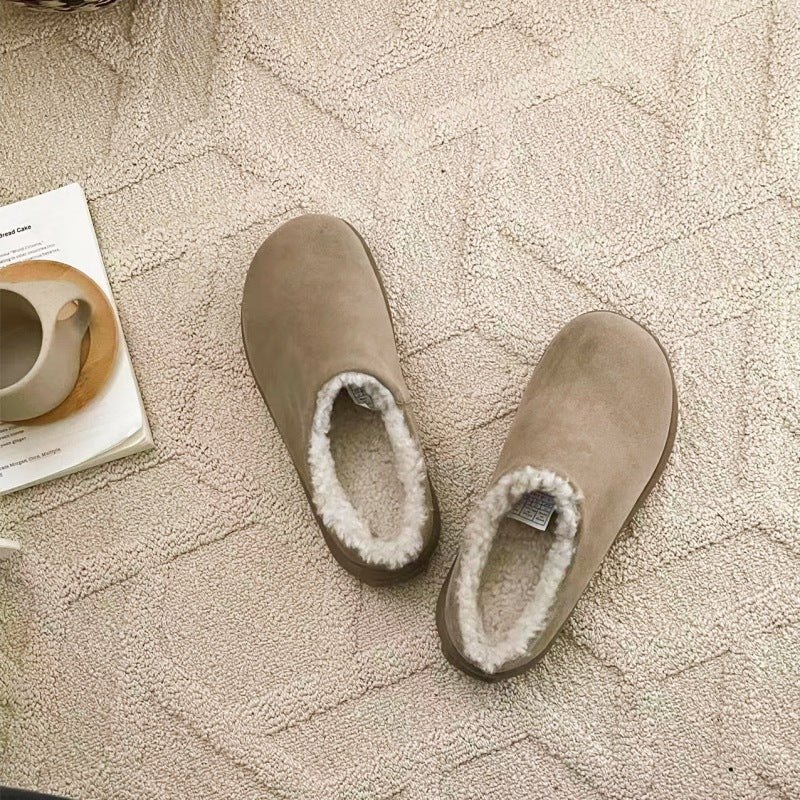 Women's Small Potatoes Sheepskin Fur Fashion Short Snow Boots