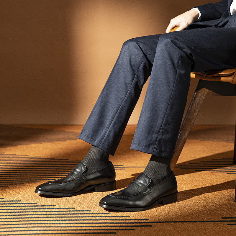 Men's Hours Business Formal Wear First Layer Leather Shoes