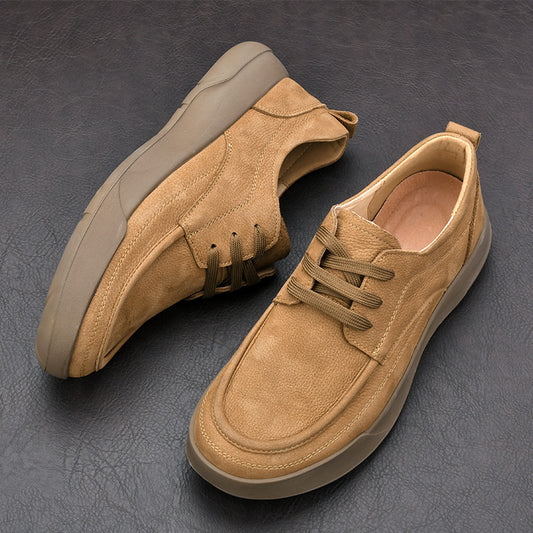 Men's Spring Comfortable Soft Bottom Breathable Business Leather Shoes