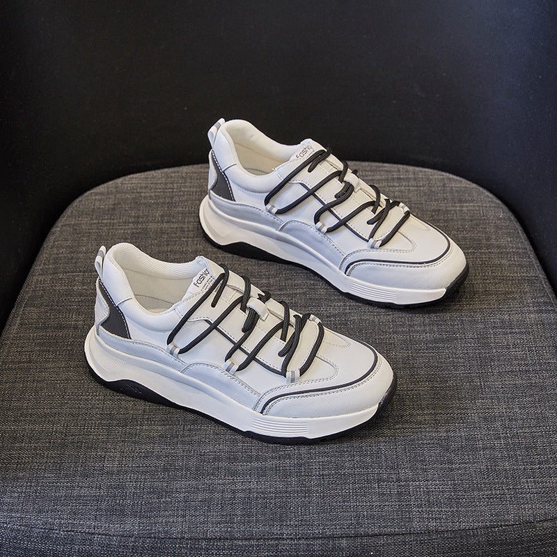 Women's Plus Size Dad Tide Genuine Flat Casual Shoes
