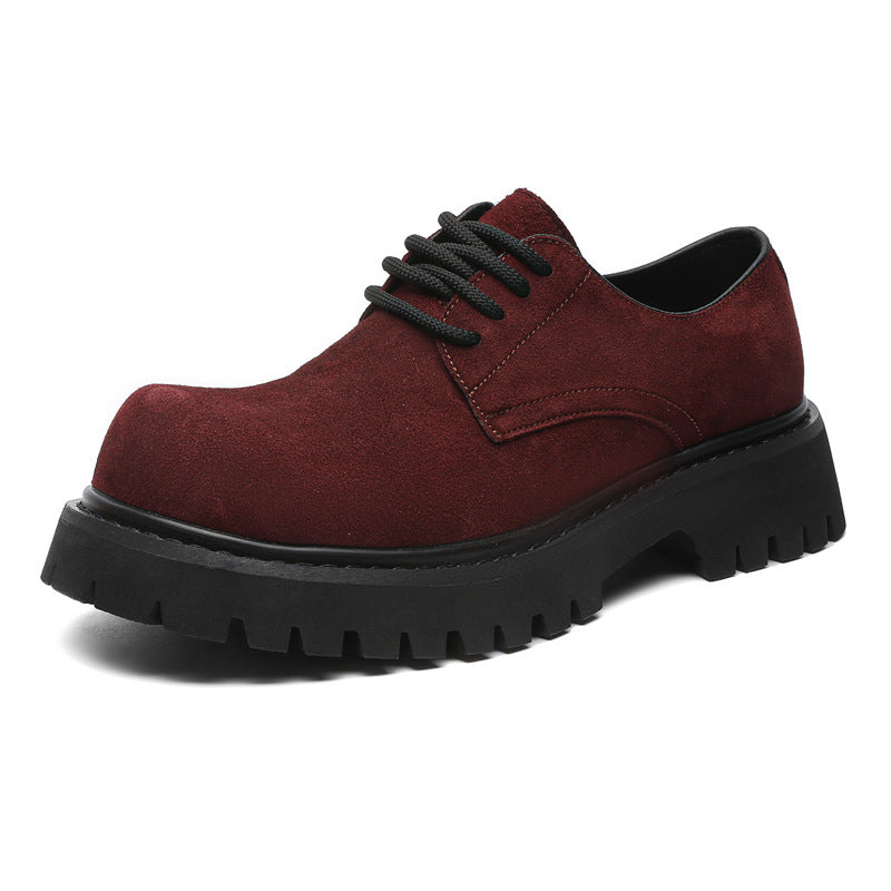 Men's Derby Spring Martin Vintage Thick Bottom Leather Shoes