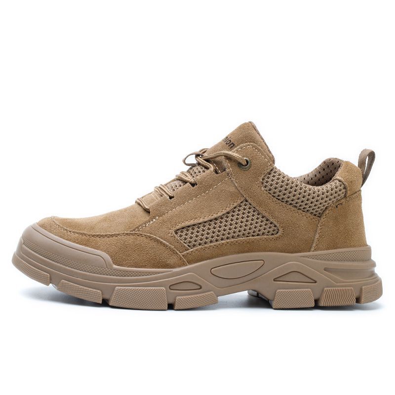 Men's Summer Steel Toe Cap Lightweight Deodorant Breathable Men's Canvas Shoes