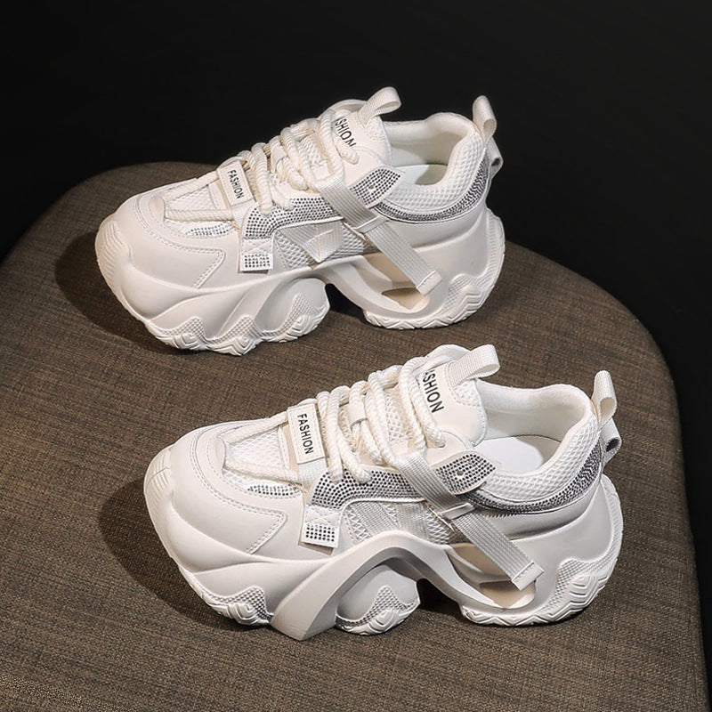 Women's Height Increasing Insole Breathable Mesh Super Hot Platform Sneakers