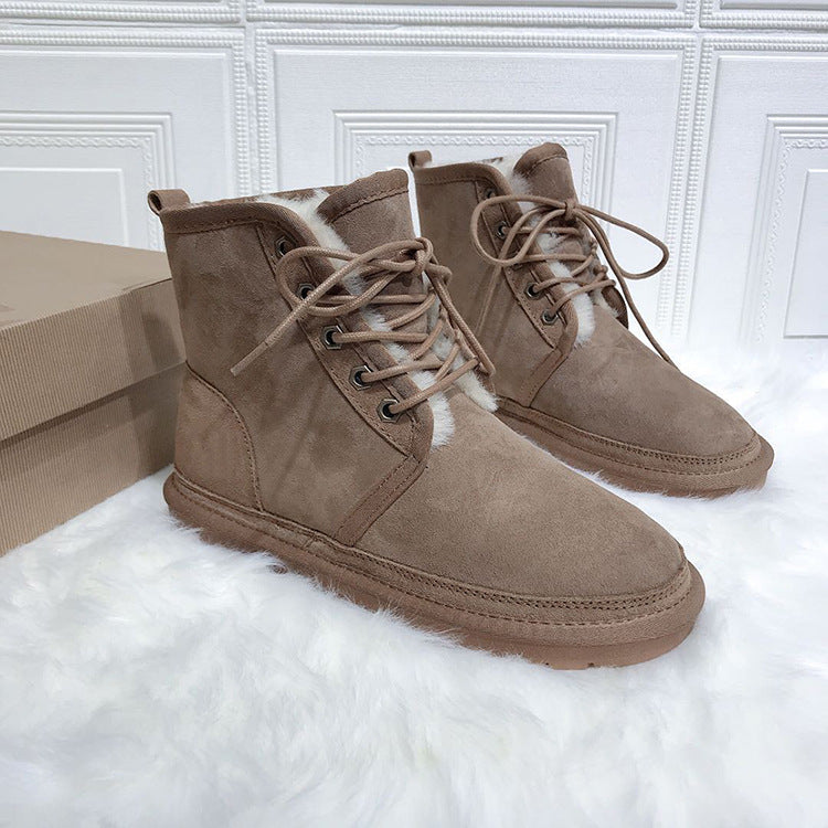 Men's Northeast Martin Outdoor Keep Warm Sheepskin Boots