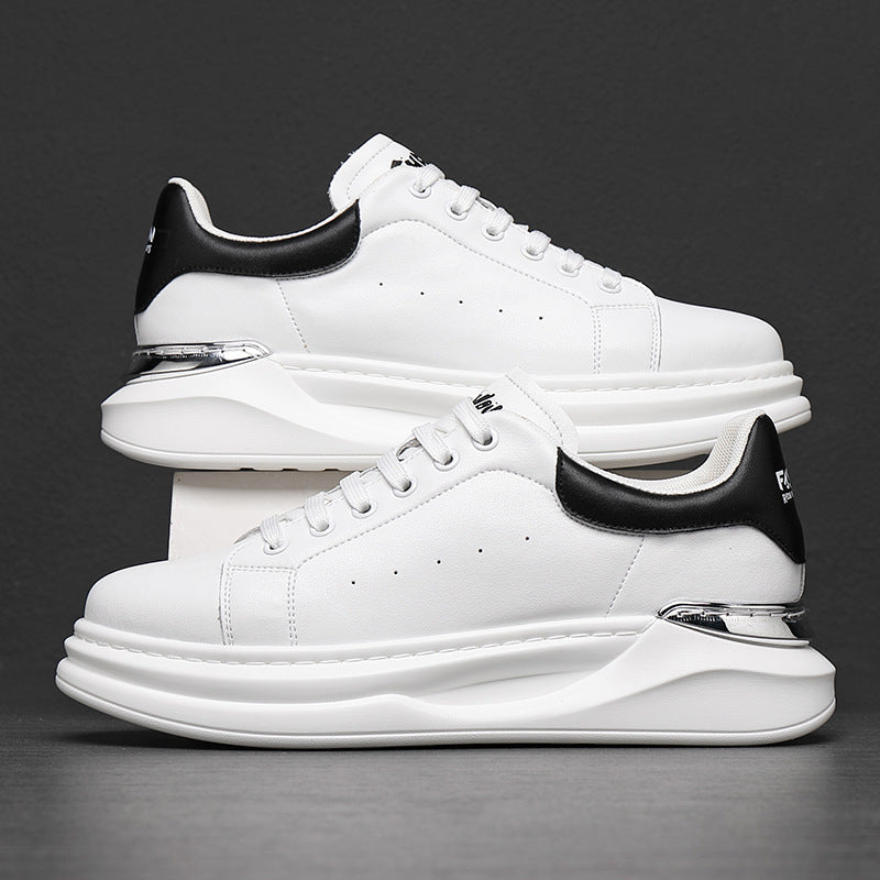 Men's Oversized Spring Platform Fashion White Korean Sneakers