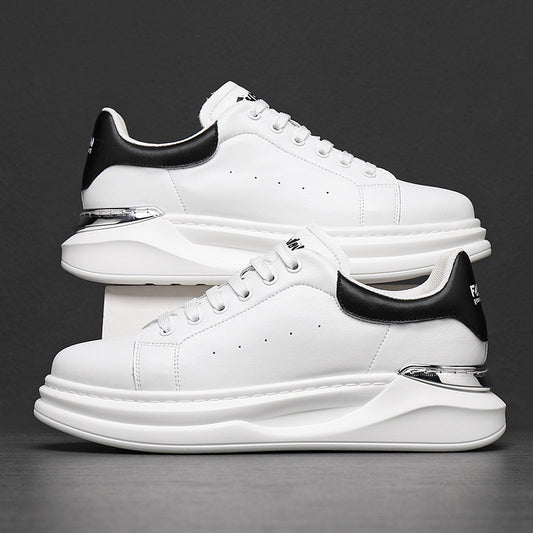 Men's Oversized Spring Platform Fashion White Korean Sneakers