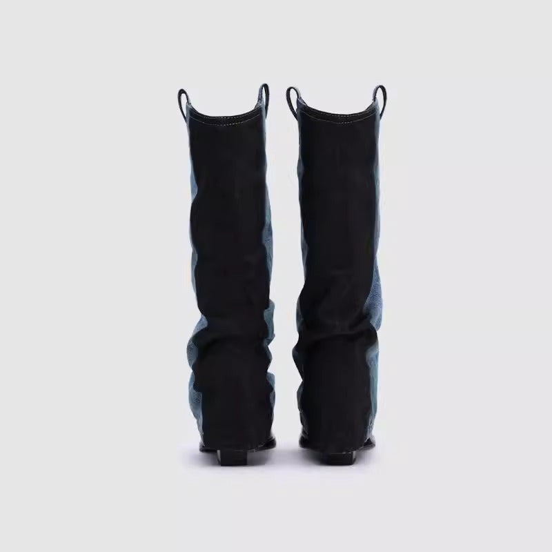 Women's Pile Style Chunky Long Below The Boots