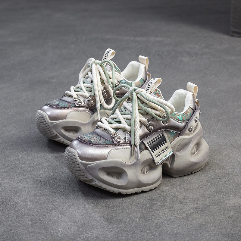 Women's Distressed Fried Street Dad Sports Style Casual Shoes