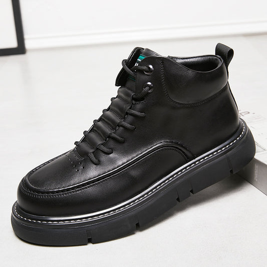 Men's Super Handsome Martin Platform Comfortable Fleece-lined Boots