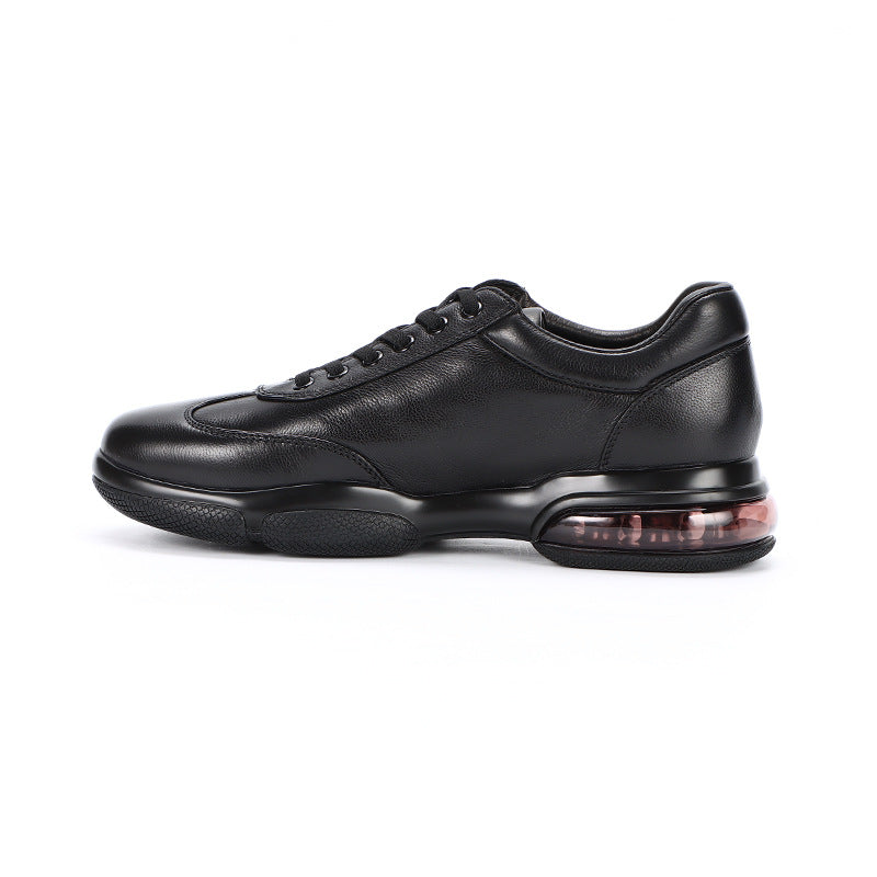 Men's Summer Breathable British Style Soft Genuine Leather Shoes