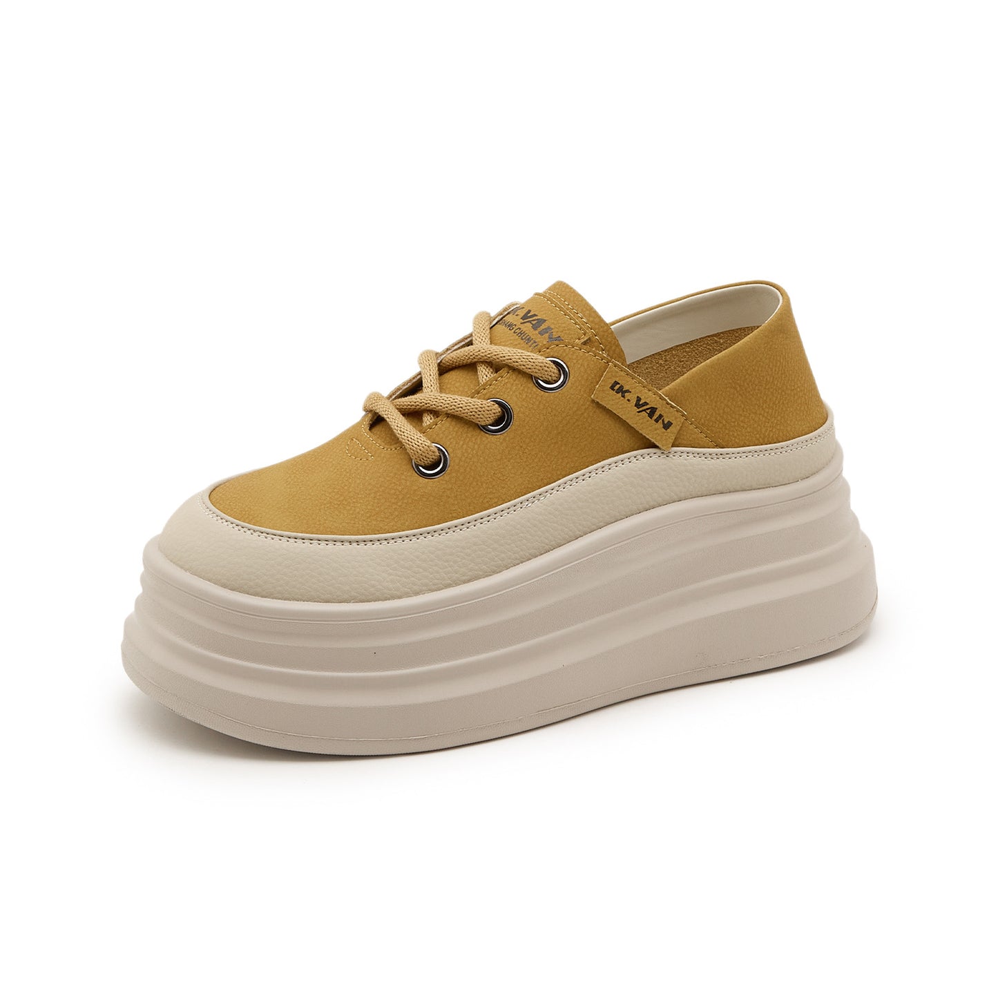 Women's Hot Autumn Height Increasing Insole White Casual Shoes