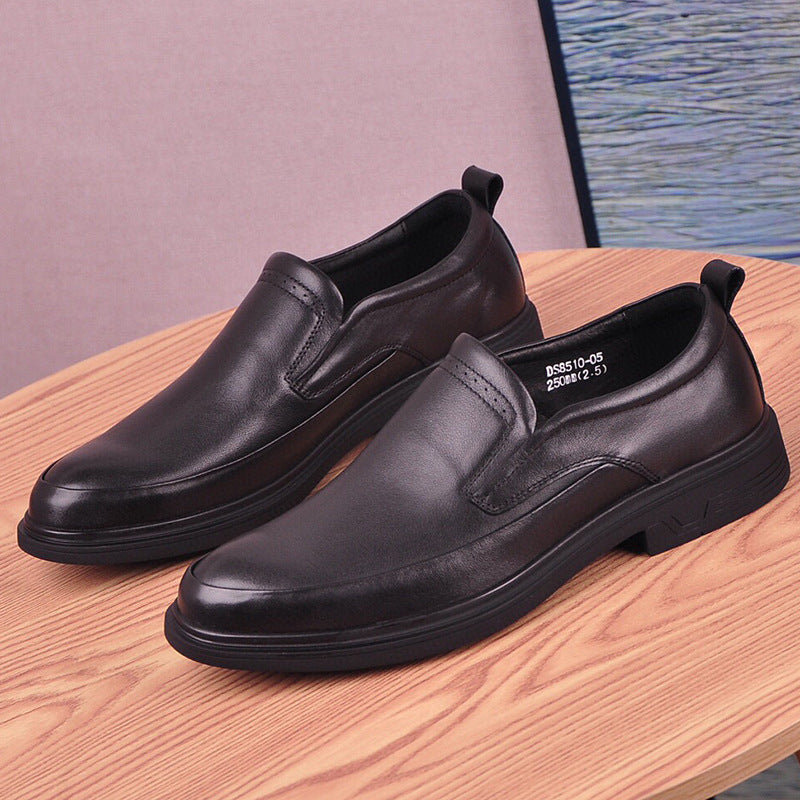 Men's Formal Wear Thick Bottom Breathable Bridegroom Men's Business Leather Shoes