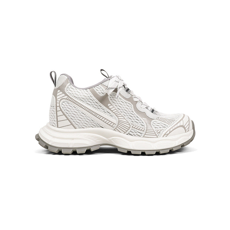 Women's Elegant Increasing Insole Uncle's Platform Dad Casual Shoes