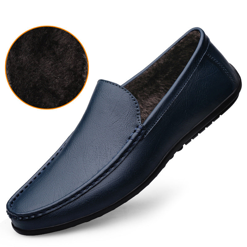Men's Pedal Genuine Lazy Doug Feeling Soft Bottom Business Men's Casual Shoes