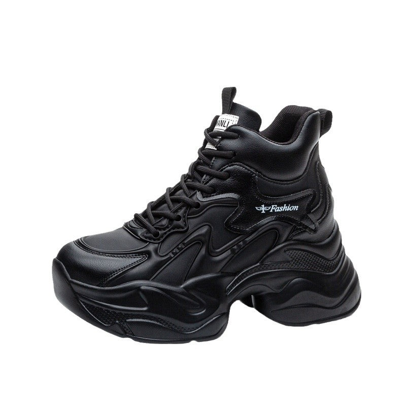 Women's Thick Bottom Height Increasing Insole Daddy Small Women's Casual Shoes
