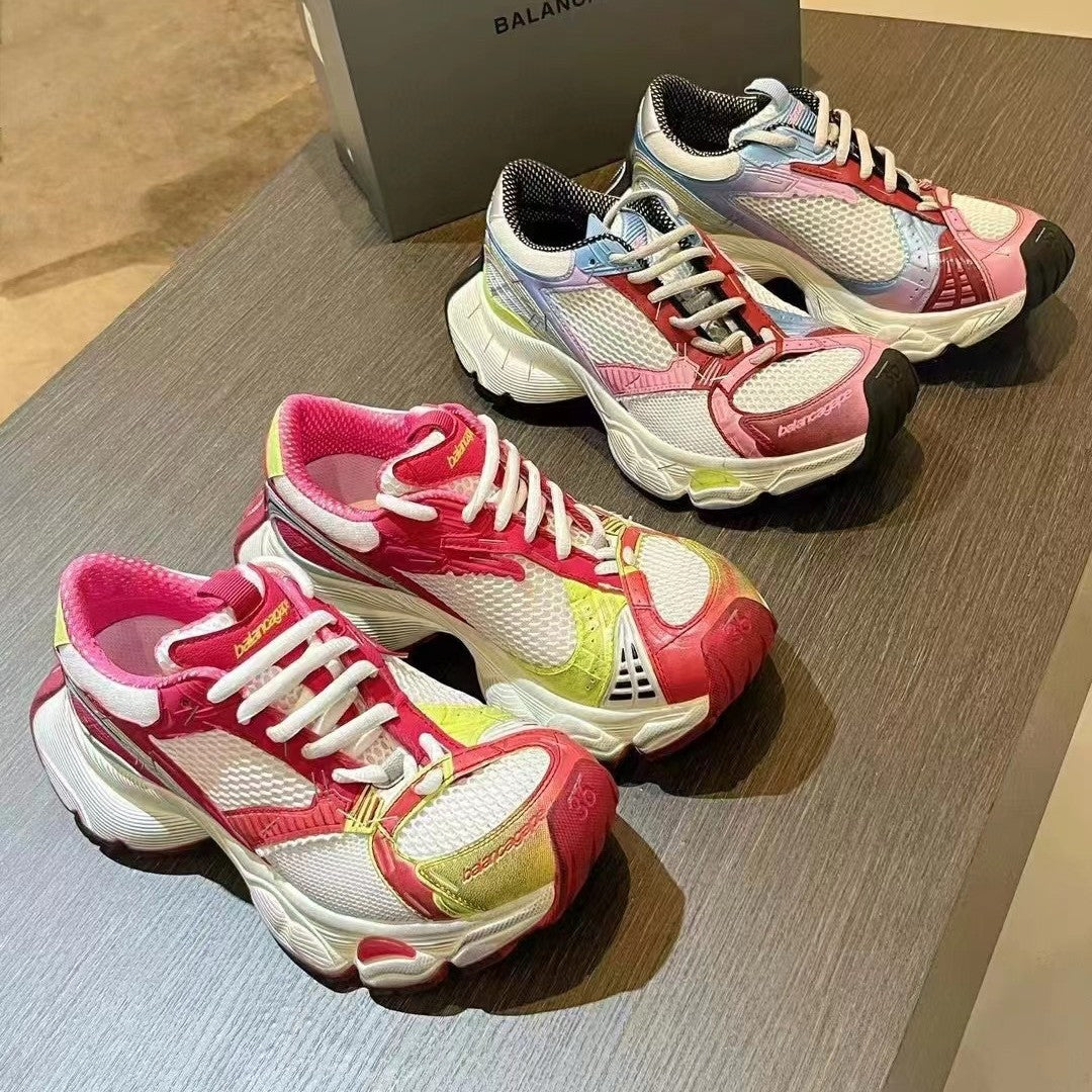 Paris Lovers Generation Distressed Unisex Retro Sneakers