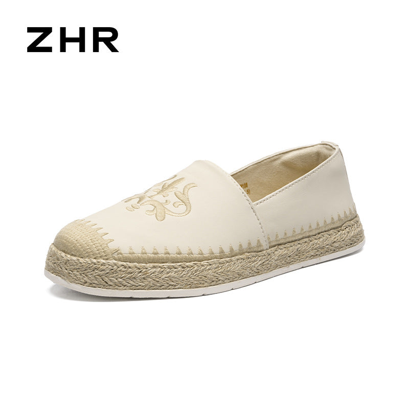 Women's Fashion Chinese Embroidery Fisherman Pumps Autumn Casual Shoes