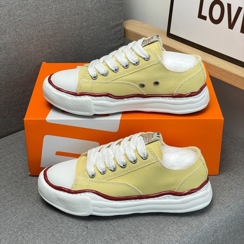 Thick Bottom Classic Style Head Versatile Canvas Shoes