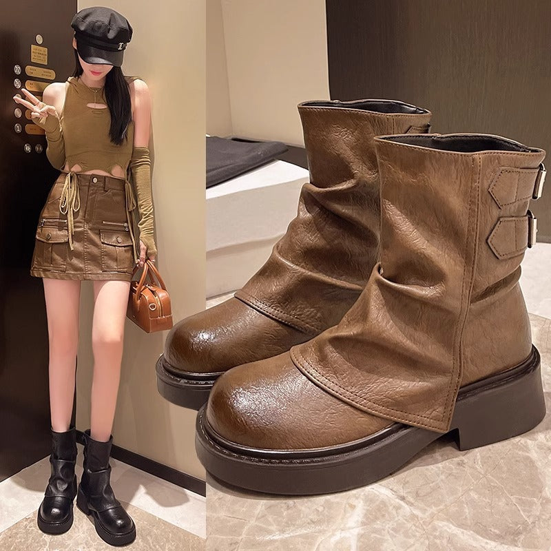 Women's Style Big Toe Belt Buckle Martin For Boots