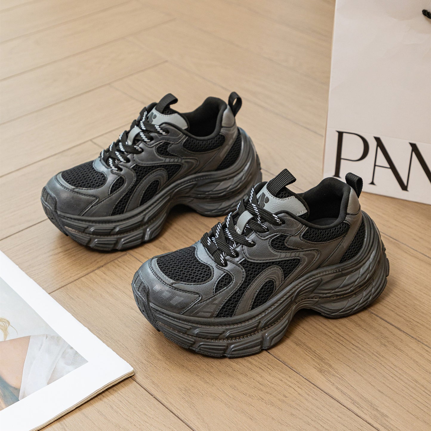 Women's Dad Raise The Bottom Sports Single-layer Sneakers