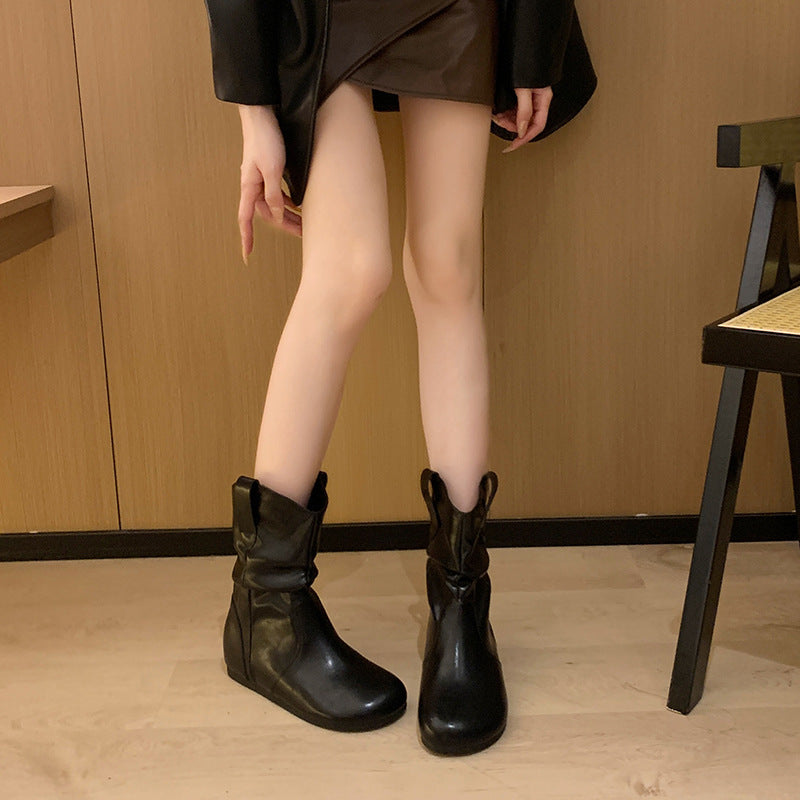 Women's Ankle Widened Fat Feet Pile Style Thick Leg Big Boots