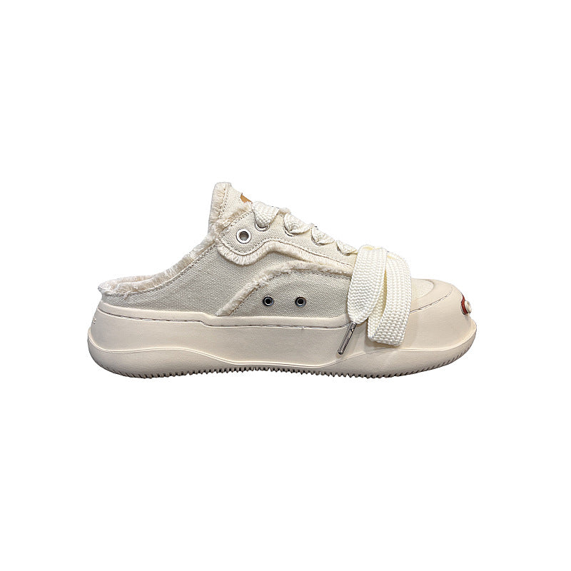 Men's High Version Smiling Female Tan Sweet Cat Casual Shoes
