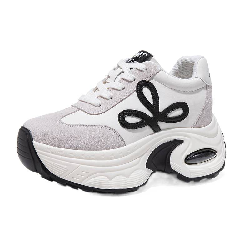 Women's Dad Autumn Genuine Thick-soled Small Fashionable Casual Shoes