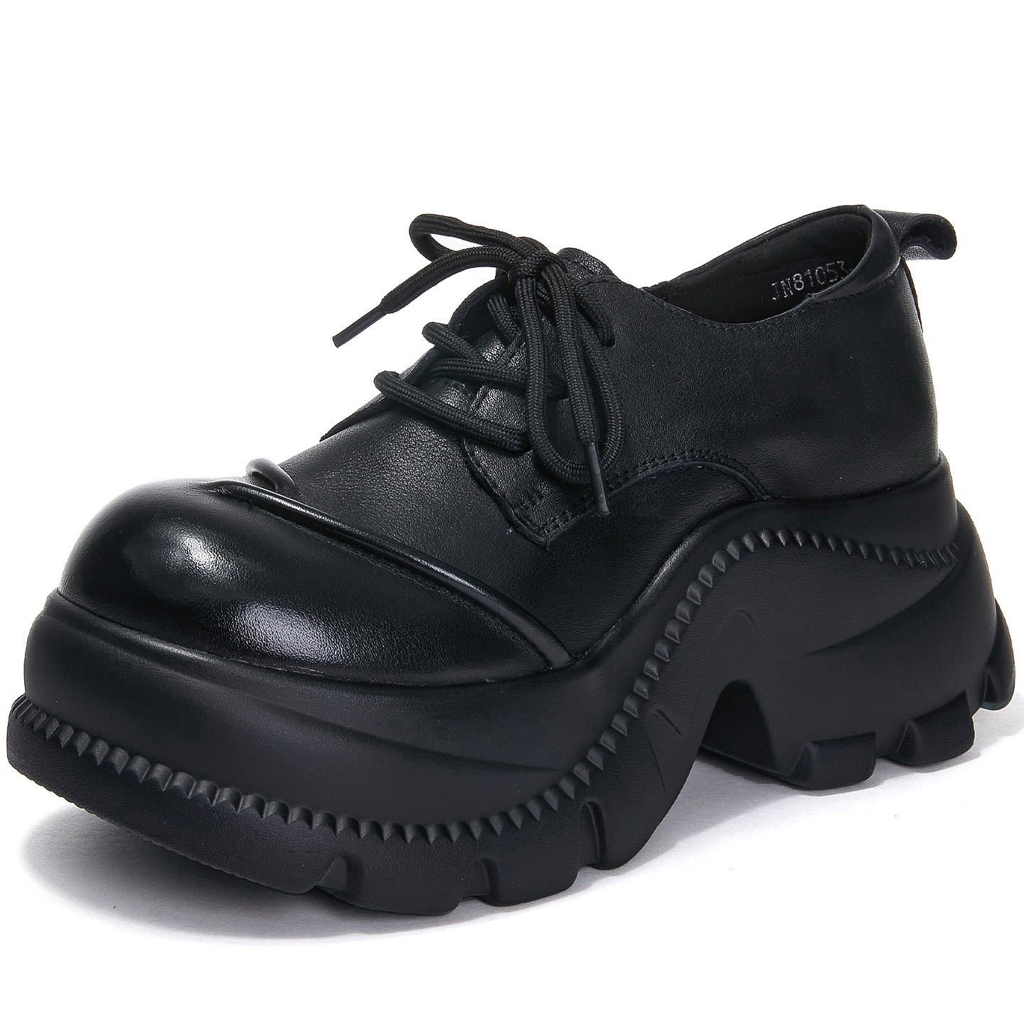 Women's Muffin Thick Bottom Big Head Pumps Autumn Vintage Women's Fashion Shoes