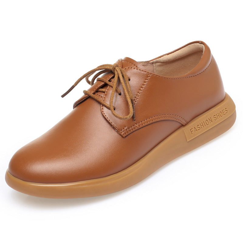 Women's Large Single Low Thick Driving Outing Casual Shoes