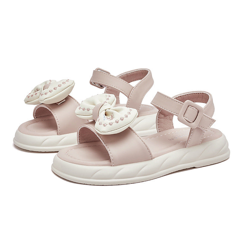 Princess For Summer Open Toe Bowknot Kid's Sandals