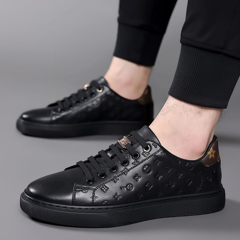 Men's Soft White Breathable Korean Style Trendy Men's Board Shoes