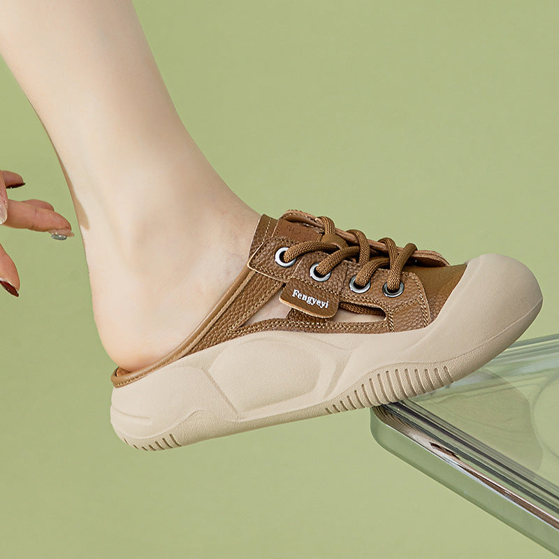 Women's Cute Lazy Pump Summer Outdoor Wear Platform Slippers