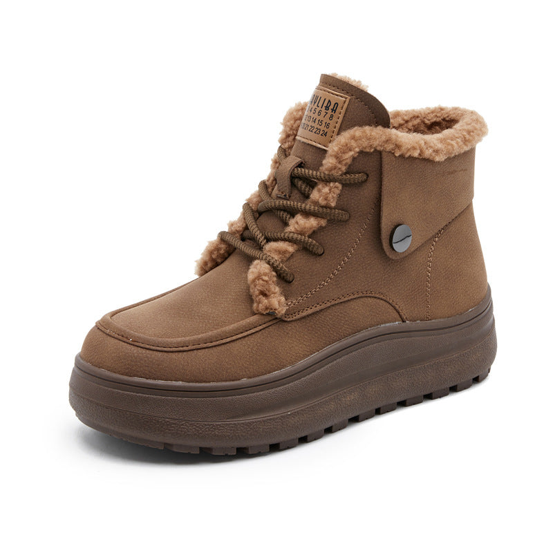 Women's Platform Winter Veet Thermal Thickening Ankle Snow Boots