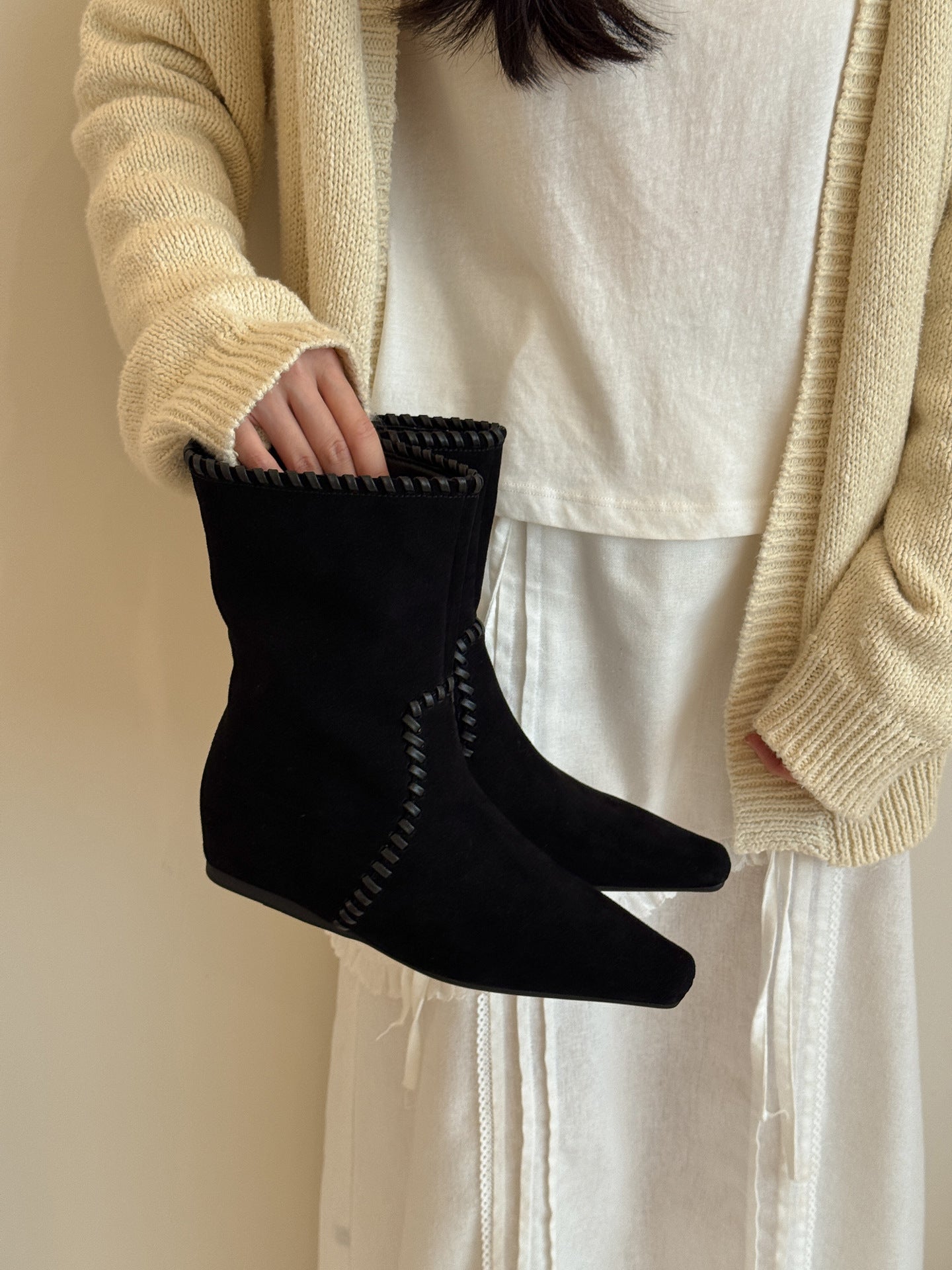Autumn Retro Easy Matching Suede Short Boots