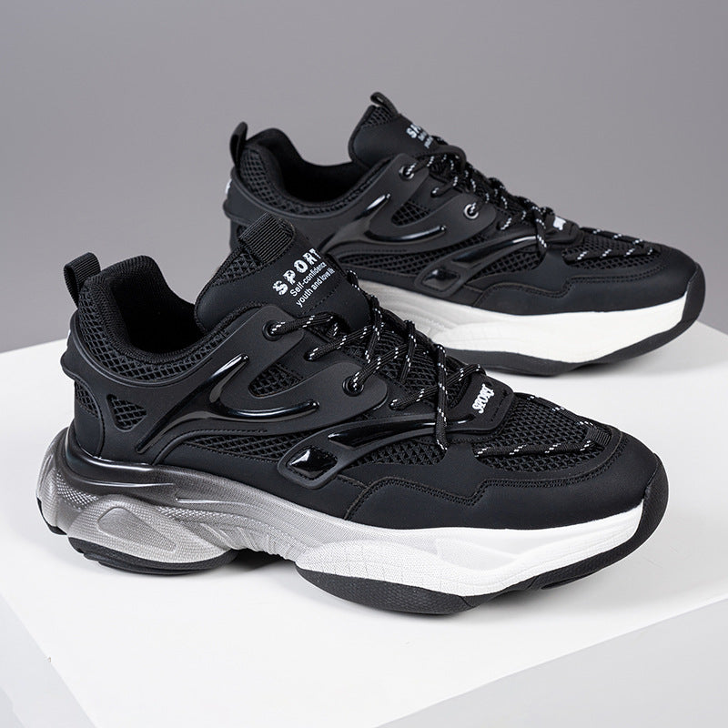 Men's Extra Large Size Spring White Dad Sneakers