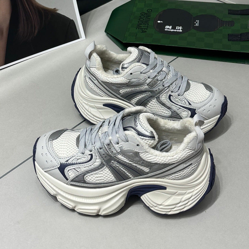 Women's Paris Dad Thick Bottom Platform Show Sneakers