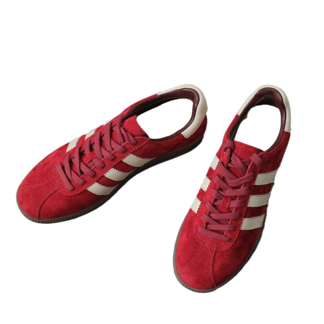 Retro Comfort German Training Red Genuine Sneakers