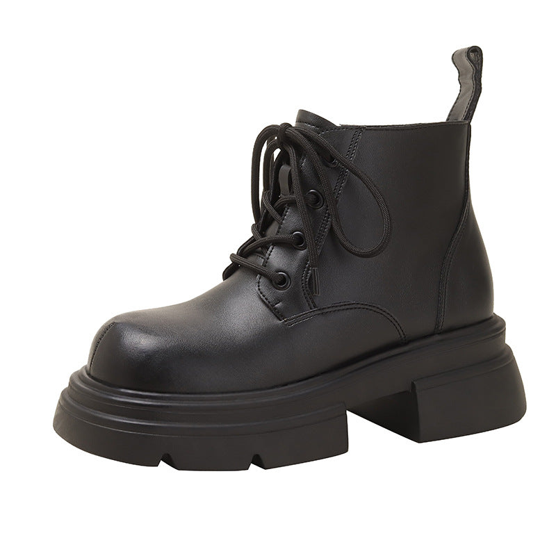 Women's Fried Street Platform Ankle Autumn British Style Retro Boots