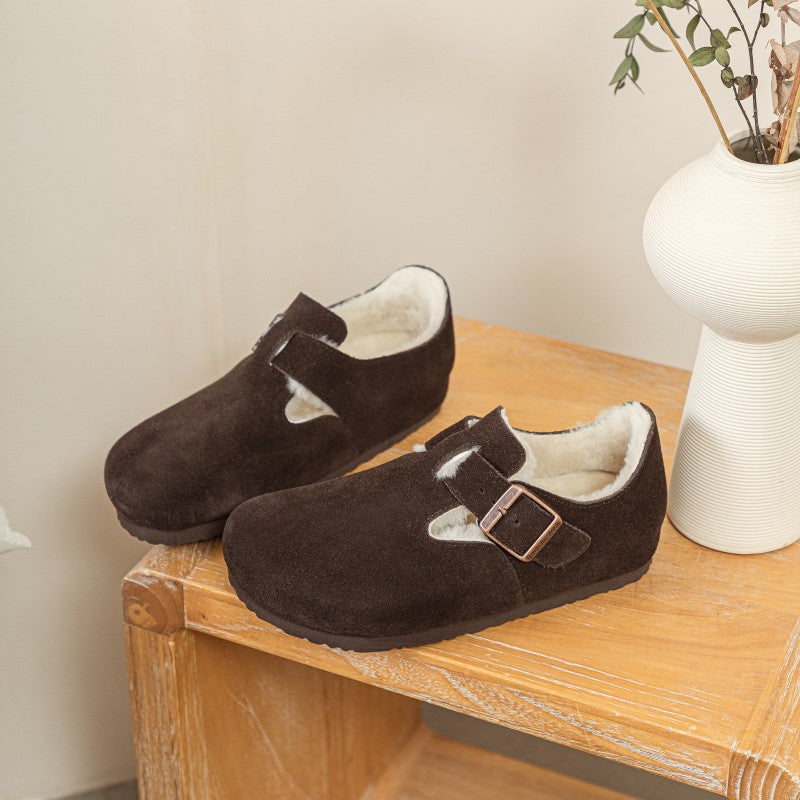 Female Fleece Lined Comfortable Slip-on All Casual Shoes
