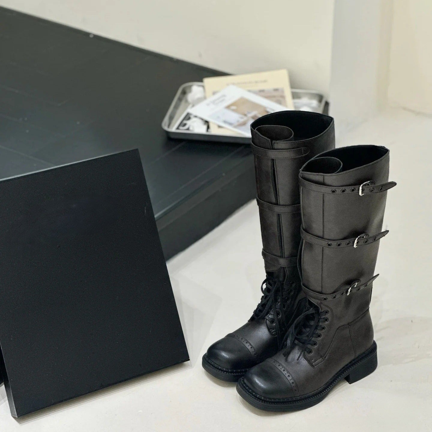 Women's Plus Size Knight Retro British Long Boots