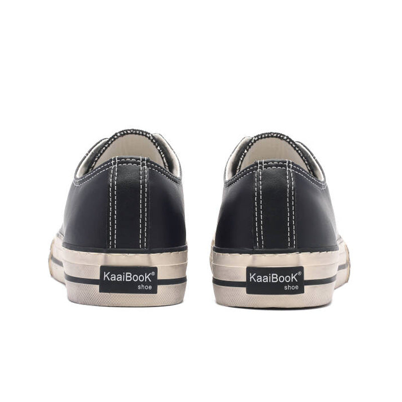 Women's & Men's Retro High-grade Black Fashion Board Platform Casual Shoes
