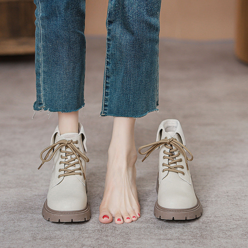 Women's Sweet Cool Style Platform Ankle Dress Boots