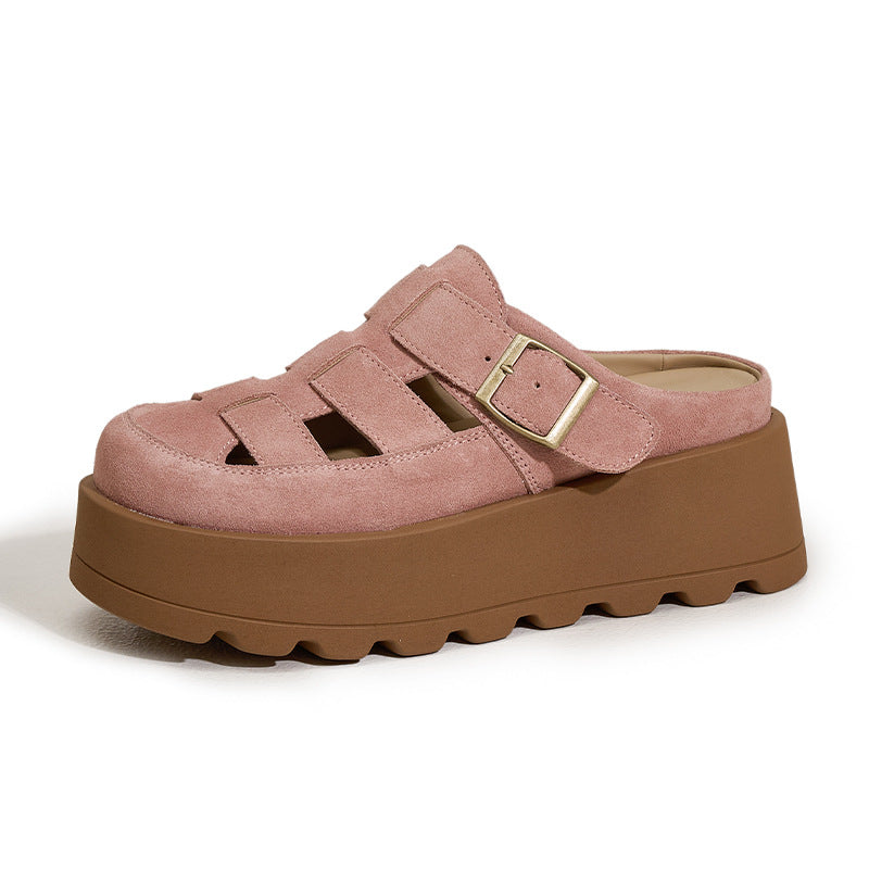 Women's Summer Closed Toe Half Outdoor Hole Sandals