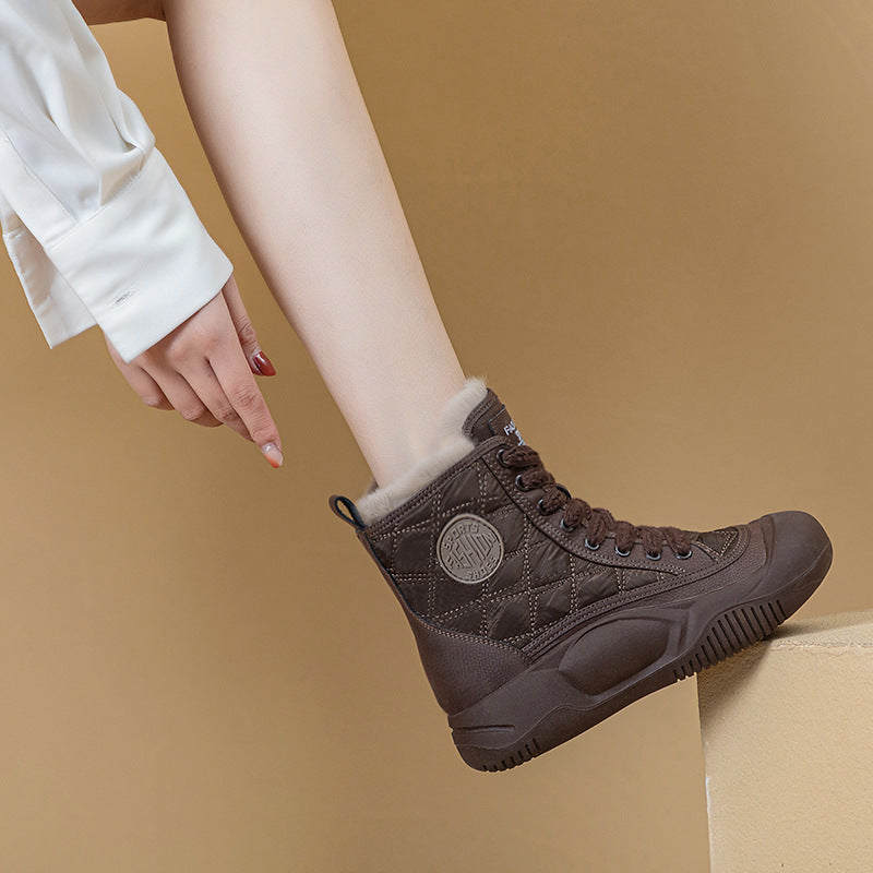 Women's Waterproof For Winter Cotton Plus Veet Fashion Women's Casual Shoes