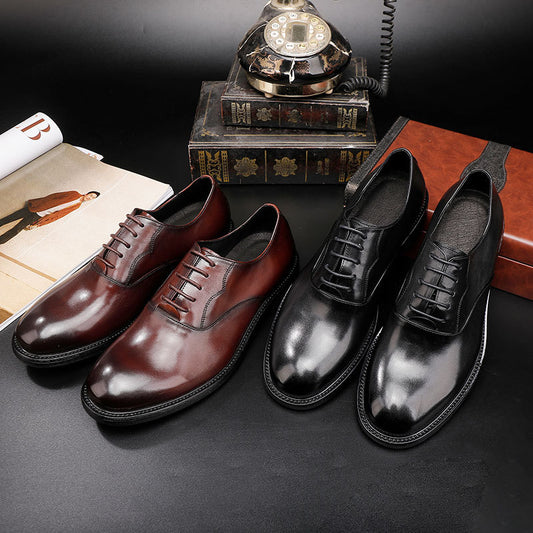 Men's Size Business Formal Wear British Retro Leather Shoes