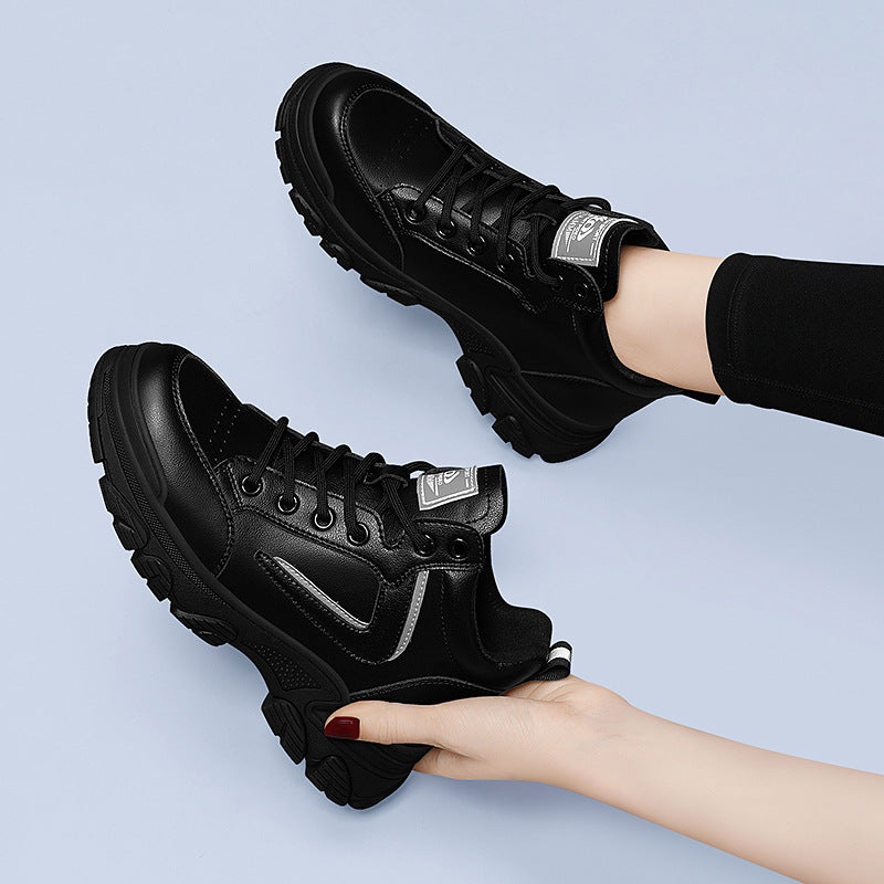 Women's Round Toe Autumn Comfortable Platform Retro Casual Shoes